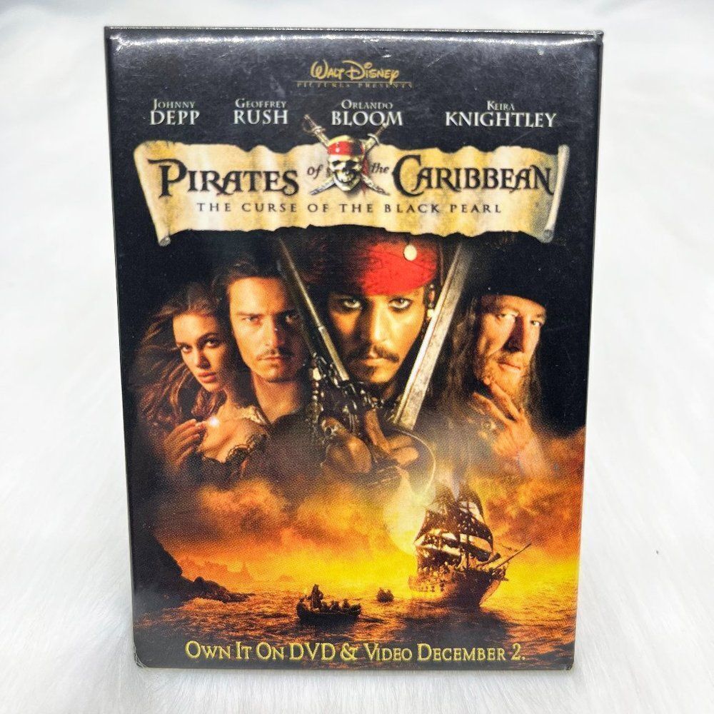 🔮 5/$25 Pirates of‎ the Caribbean Curse of the Black Pearl Johnny Depp Pin